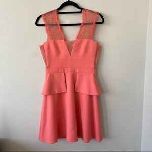 Bcbg MAXAZRIA-Leann Lace Detail Mini Dress